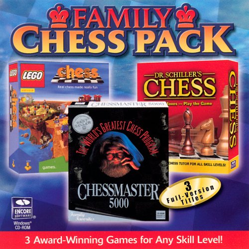 Family Chess Pack - Chessmaster 5000, Dr. Schiller's Chess, LEGO Chess (CD PC Game)