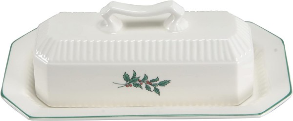 Nikko Christmastime Butter Dish & Lid