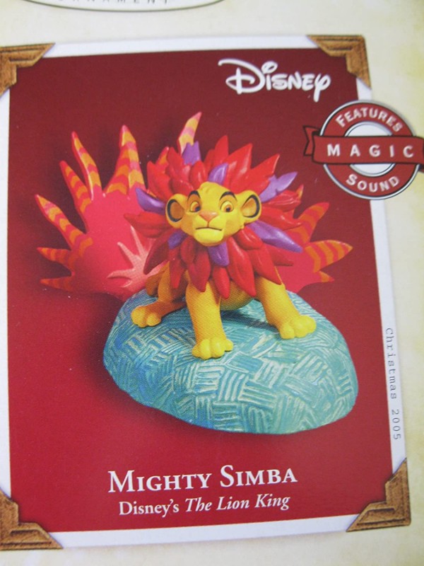 2005 Mighty Simba The Lion King Disney Hallmark Ornament