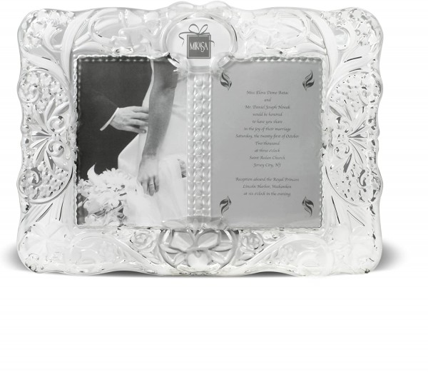Mikasa Cherished Moments Crystal Double Insert Frame
