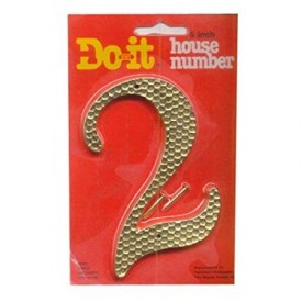 Do-it House Number 2 Brass 5