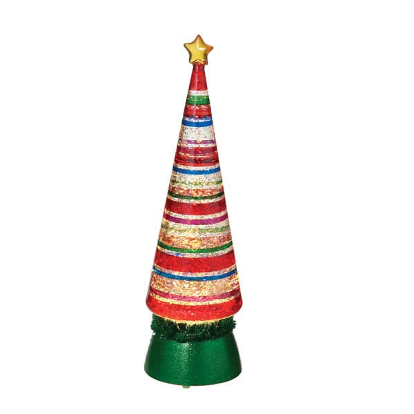 Seasons of Cannon Falls Multi Color Lighted Shimmer Christmas Tree