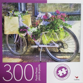 Cardinal Vintage Floral Bike 300 Large Pieces Jigsaw Puzzle