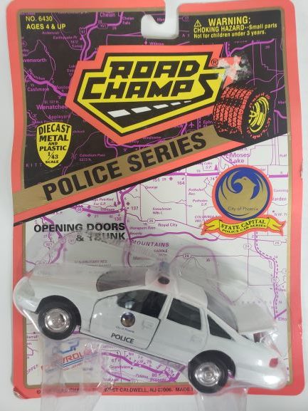 1996 Road Champs Police Series 1/43 Scale Emergency Vehicle Replica - City of Phoenix, Arizona Police