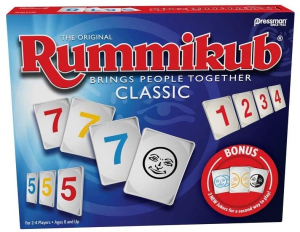 Rummikub with Bonus Jokers Game, Classic, Pressman