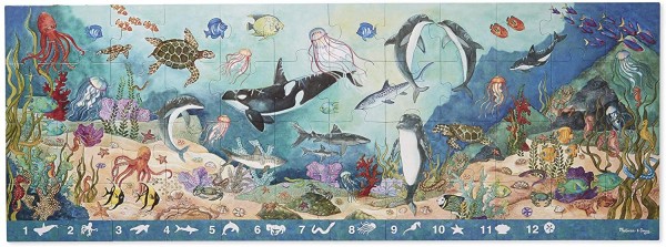 Melissa & Doug 48pc Under the Sea Search & Find Floor Puzzle
