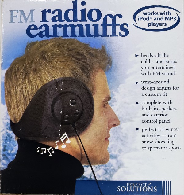 Perfect Solutions FM Radio Earmuffs Works With iPod and MP3 Players