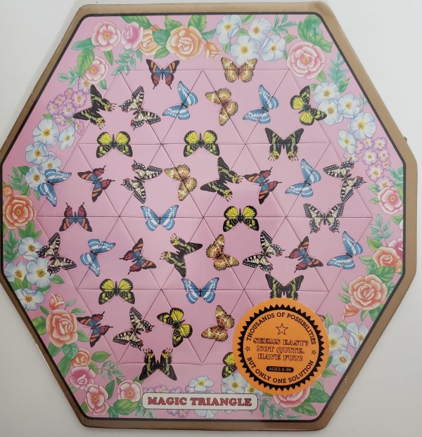 Magic Triangle Puzzle 24 Piece - Butterflies & Flowers