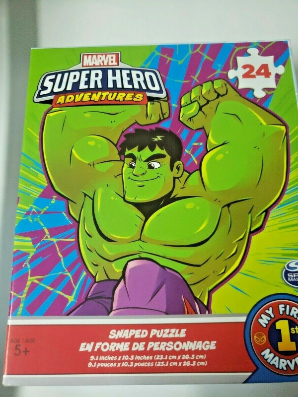 Marvel Super Hero Adventures My First Marvels Incredible Hulk Shaped Puzzle 24 Piece