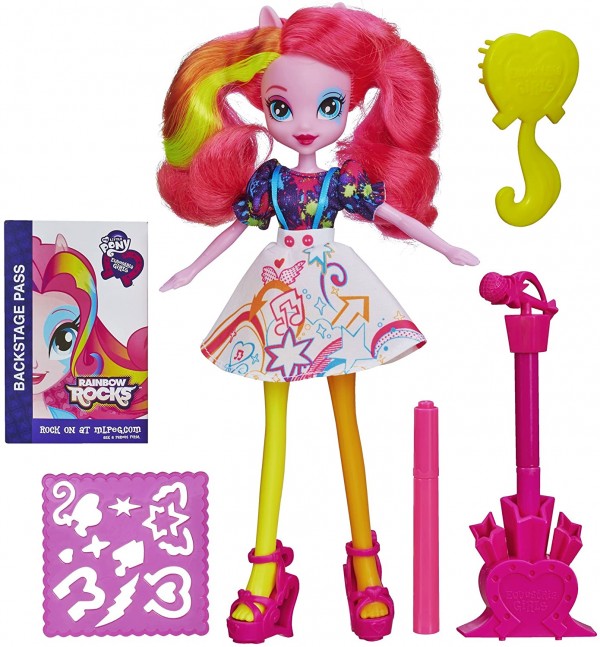 My Little Pony Equestria Girls Pinkie Pie Doll With Markers and Microphone