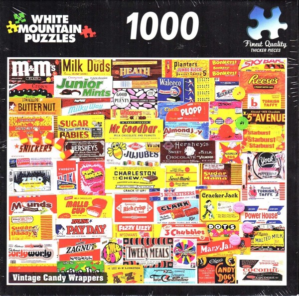 Vintage Candy Wrappers 1000 Piece Puzzle