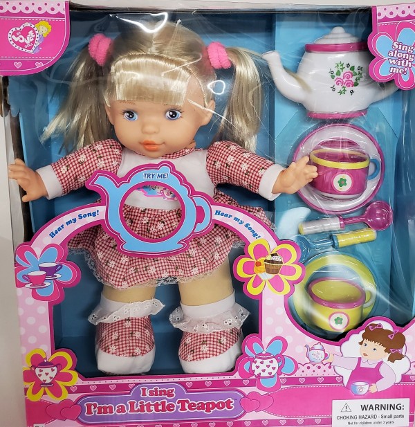 Lovee Dolls 13" Teapot Doll with Accessories