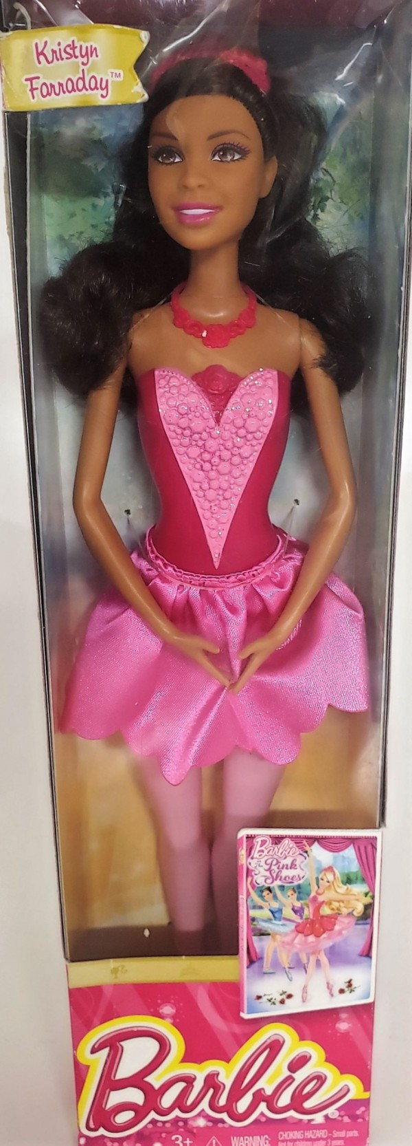 2012 Barbie in The Pink Shoes Ballerina Kristyn Farraday Doll African-American