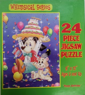 Whimsical Series "Happy Birthday" 24 Piece Jigsaw Puzzle