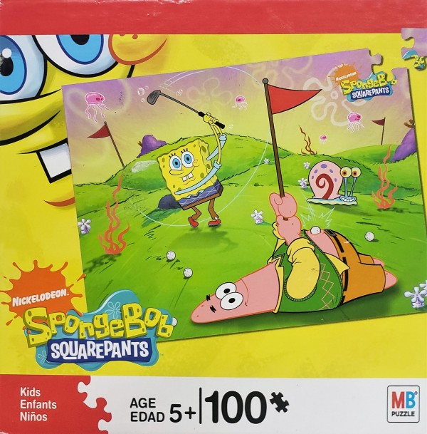 Nickelodeon SpongeBob SquarePants & Patrick Golfing 100 Piece Puzzle