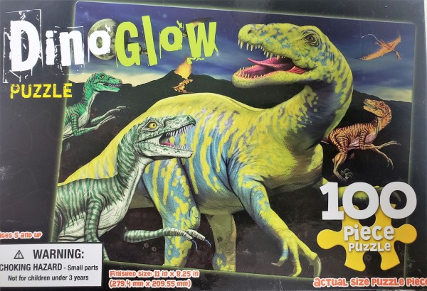 Dino Glow - 100 Piece Puzzle