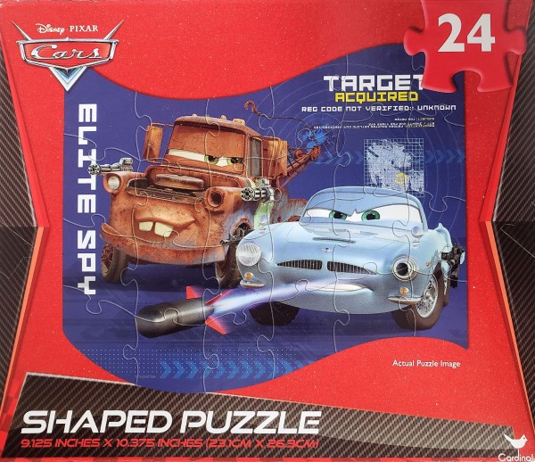 Disney Pixar Cars 24 Piece Shaped Puzzle Elite Spy - Finn McMissle, Towmater
