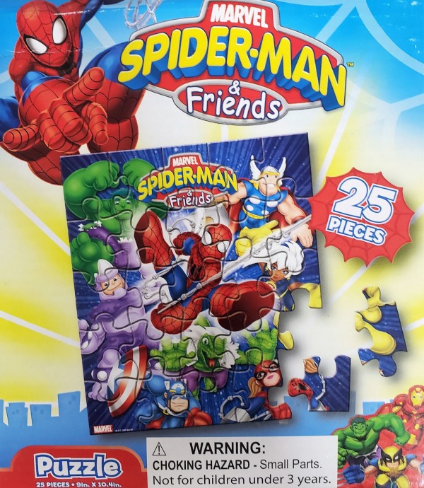 Spiderman and Friends 25 Piece Jigsaw Puzzle - Image Varies