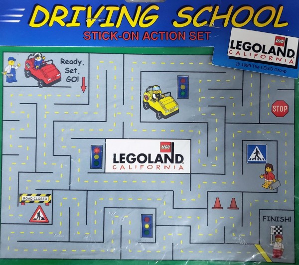 Legoland California Driving School Stick-on Action Set
