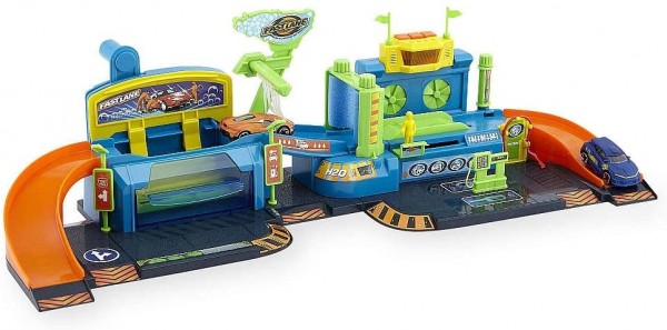 Fast Lane Color Change Car Wash Playset