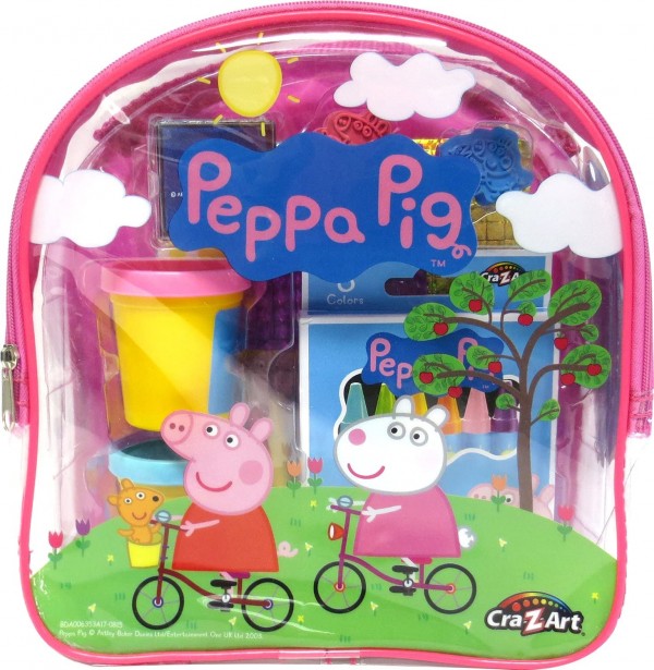 Cra-Z-Art 21018 Peppa Pig Ultimate Activities Backpack Building Kit, Assorted Color