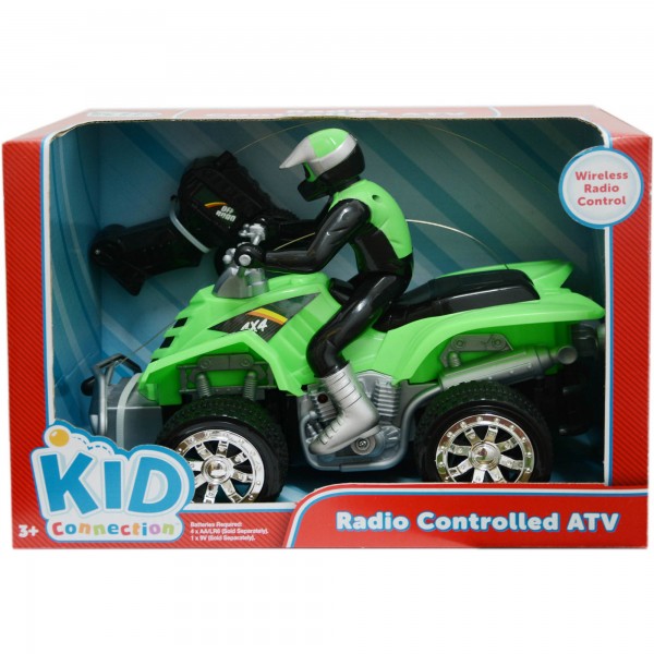 Kid Connection Radio Controlled Green ATV With Rider