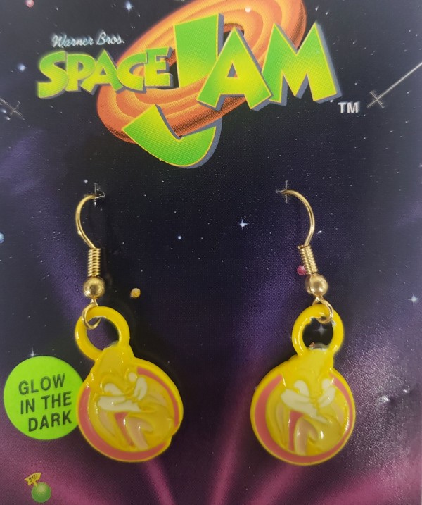Starline Space Jam  Looney Tunes Pierced Earrings Bugs Bunny Sexy Girlfriend "Lola" Glow In the Dark