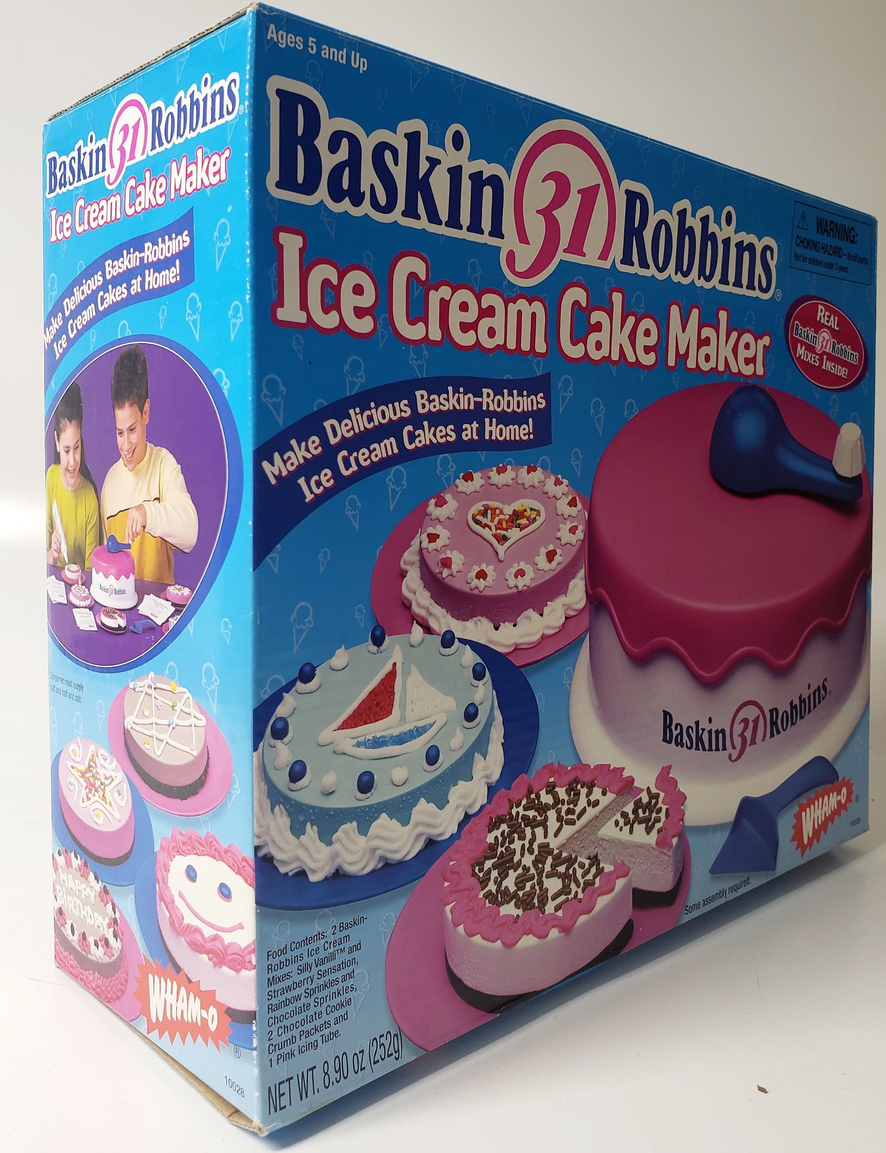 Baskin Robbins - Cotton Candy Ice Cream Cake Eating & Review #icecream #cake  - YouTube