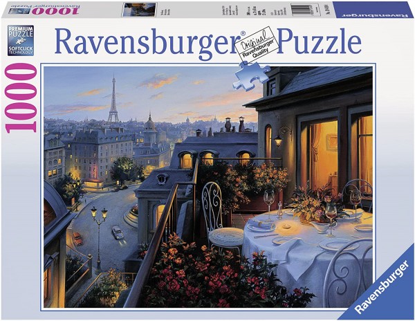 Ravensburger Paris Balcony 1000 Piece Jigsaw Puzzle for Adults – Every piece is unique, Softclick technology Means Pieces Fit Together Perfectly