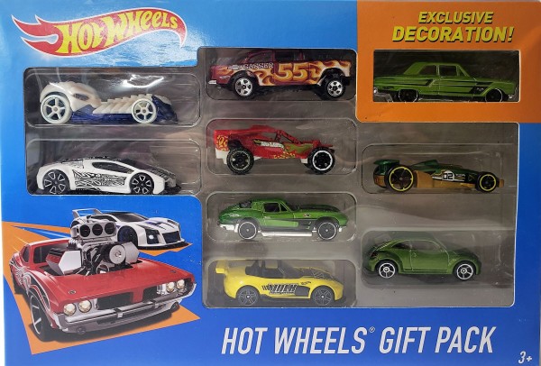 2016 Mattel Hot Wheels 9-Car Collector Gift Pack Exclusive Decoration X6999