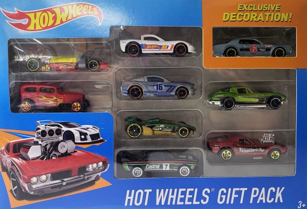 2016 Mattel Hot Wheels 9-Car Collector Gift Pack Exclusive Decoration X6999