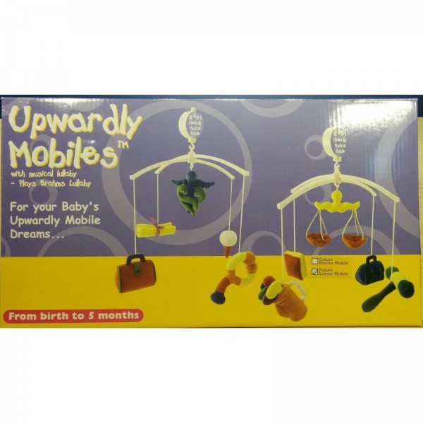 Baby Crib Mobile Future Lawyer Upwardly Mobiles Musical Brahms Lullaby