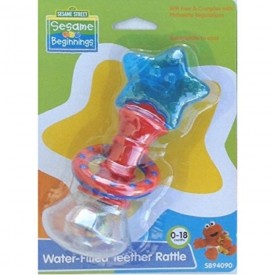 Baby Teether Rattle Sesame Street Beginnings - 0-18 Months Teething Toy