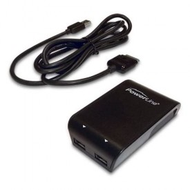 PowerLine Dual Hi-Power Adapter with 6 Foot Charge/Sync Cable for iPod/iPhone/iPad (90342)