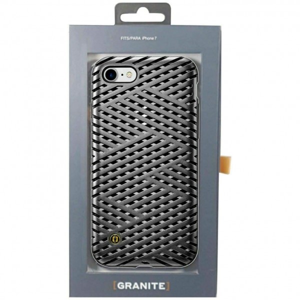 Granite Kaiser Case for iPhone 7 Gunmetal Cage Pattern