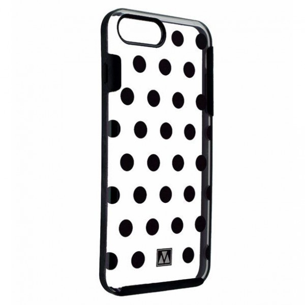 M-Edge Glimpse Series Protective Case for iPhone 8 Plus 7 Plus - Black Dots