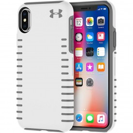 Under Armour UAIPH-011-WGR-V UA Protect Grip Case for iPhone Xs & iPhone X - White/Graphite