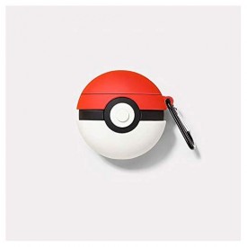 AirPods Case Soft Silicone Shockproof Cover for Apple Airpods 2 1,Poke Ball Pokémon Pikachu 3D Cartoon Unique Design Skin Kits Cases with Carabiner Holder