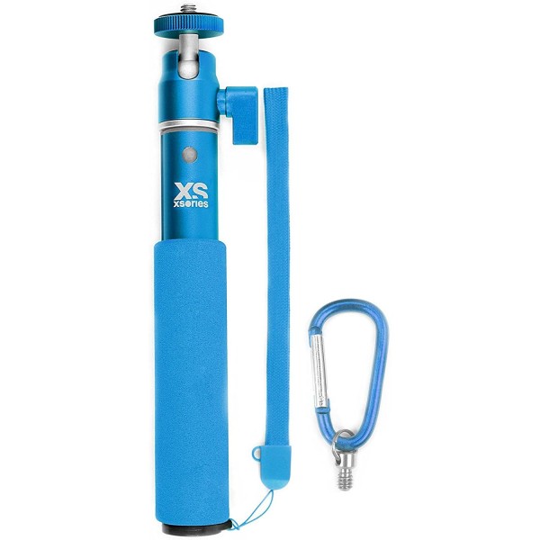 XSories 19" U-Shot Telescopic Pole for Action and Compact Cameras - Selfie Stick (Pool Blue)