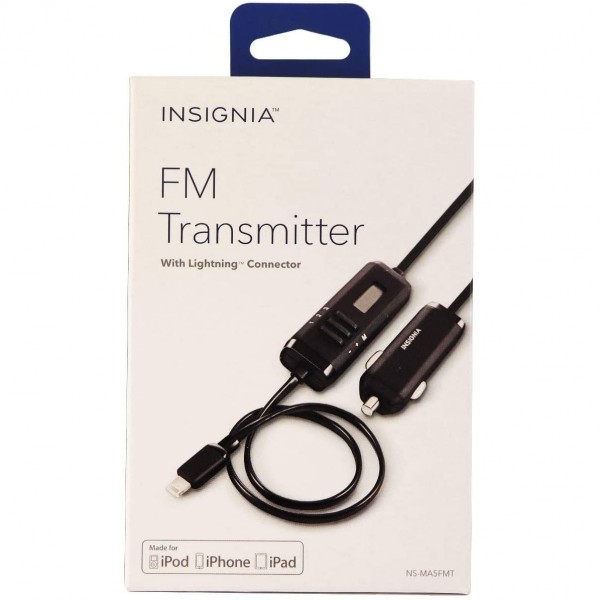 Insignia FM Radio Transmitter for Apple Devices w/ 8-Pin Connector NS-MA5FMT