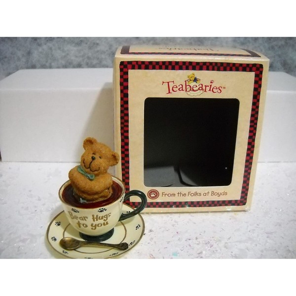 Boyds Teabearies Figurine - Huggles - "Bear Hugs to You"