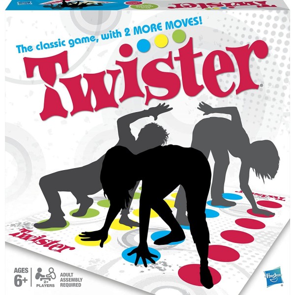 Twister Game, Party Game, Classic Board Game for 2 or More Players, Indoor and Outdoor Game for Kids 6 and Up