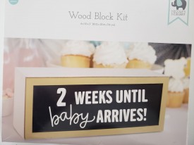 Nicole's Nursery Wood Block Nursery Kit - Countdown Babies Arrival In Style