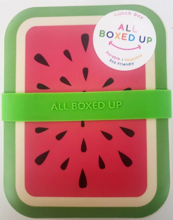 All Boxed Up Eco Friendly Lunch Box - Green/Red Watermelon