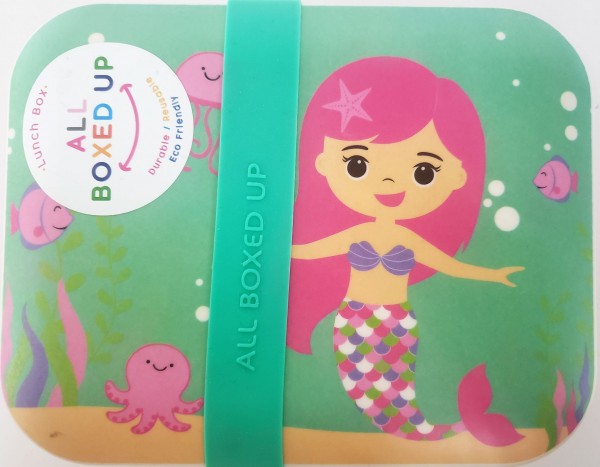 All Boxed Up Eco Friendly Lunch Box - Pink/Seafoam Green Mermaid