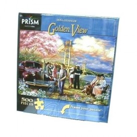 Prism Jigsaw Puzzle, Golden View By Dona Gelsinger, 500 Pieces, 19" x 13"/ 48cm x 33cm
