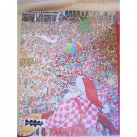 Santa Christmas Puzzle Springbok 500 Pieces Family Puzzle "Everything's Up To Date At The North Pole!"