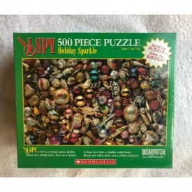 I SPY Holiday Sparkle 500 Piece Puzzle Scholastic Briarpatch Solve The Riddle