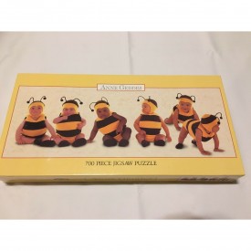 Anne Geddes Baby Babies Bumblebee 700 Piece 34x12 Made in USA Ceaco 1997 No. 2901-2