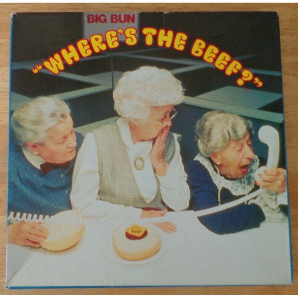 Vintage 1984 Wendy's Where's The Beef?  Advertising Jigsaw Puzzle 550 Piece